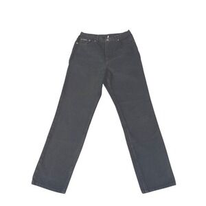 Vintage Calvin Klein Jeans Womens 8x29 Straight Leg Black Denim 90's USA